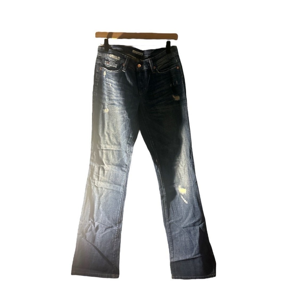 Joe's Jeans Socialite Bootcut Distressed Dark Wash Denim Jeans 28